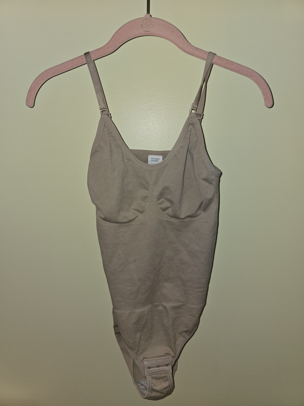 Seamless Nude Shaping Bodysuit with Adjustable Straps